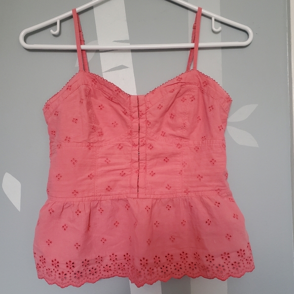 Vintage AE Corset Peplum Top with Eyelet Detail - Picture 2 of 4